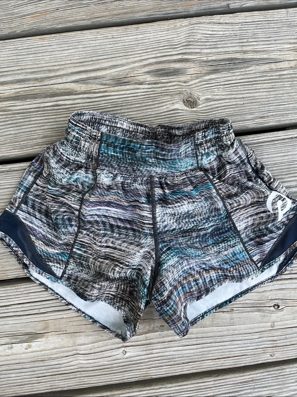 lululemon athletica Multicolor Striped Athletic Shorts